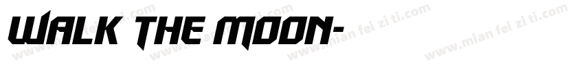 Walk The Moon字体转换